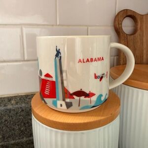 Starbucks Alabama Mug - White and Red